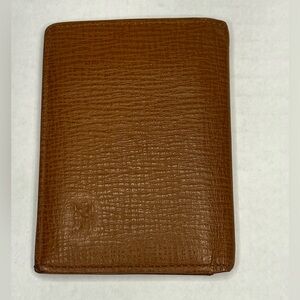 Vintage‎ Burberrys brown leather pocket organizer/card holder